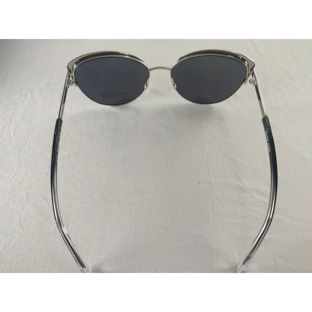 Draper James DJ7055 Black Silver Floral Butterfly Sunglasses Women's 58-17-140